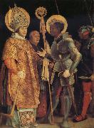 Grunewald, Matthias The Meeting of St Erasmus and St Maurice oil